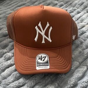 47 Rust Trucker Hat new york yankees